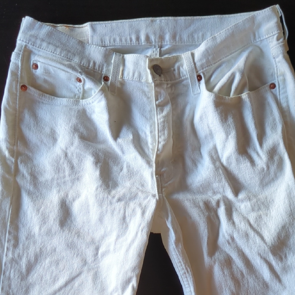 Levi's Men's Straight White Jeans